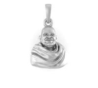 DENMOUS Colgante de plata de ley 92,5% pura Neem Karoli Baba para hombres y mujeres-pb7340-1, S, Piedra preciosa.
