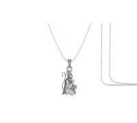 DENMOUS Dios Hanuman - Colgante de cadena (colgante con cadena de cuerda, 55,88 cm) para hombres y mujeres, plata pura, medallón de cadena de Lord bajrang bali para buena salud y riqueza-mpsr7132-1,