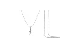 DENMOUS Dios Hanuman - Colgante de cadena (colgante con cadena de cuerda, 55,88 cm) para hombres y mujeres, plata pura, medallón de cadena de Lord Bajrang Bali para buena salud y riqueza-mpsr7348-1,