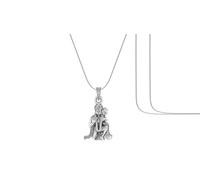 DENMOUS Dios Hanuman - Colgante de cadena (colgante con cadena de serpiente, 55,88 cm) para hombres y mujeres, plata pura, medallón para buena salud y riqueza, mpss7066-1, S, Gema
