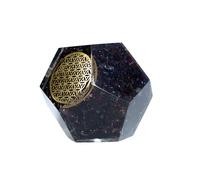 DENMOUS Dodecaedro de orgón granate natural, una fusión de energía protectora y empoderamiento espiritual-B0CWY58L-DNM