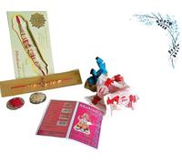 DENMOUS Krishna Ratan: Una oda a los vínculos eternos - Revelando la colección Rakshabandhan con tachuelas de circonita-B0CF1PGW, S, Piedra preciosa.