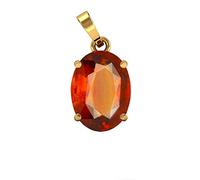 DENMOUS Manu Gems - Colgante de granate hesonita natural certificado sin calefacción, 8.00 Ratti A+, para mujeres y hombres, S-B09K47DFDN