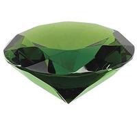 DENMOUS Pesos de papel de cristal de color verde A1 con forma de diamante de 4,50 quilates con acabado transparente-B0C7N2ZM-DNM