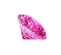 DENMOUS Piedra de circonita rosa con diamante americano de 14,25 ratti de 13,27 quilates, certificado A+++, piedra preciosa suelta para hombres y mujeres--B0CJYDP5, S, Gema