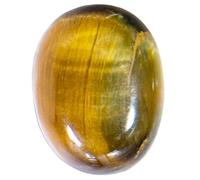 DENMOUS Piedra de ojo de tigre de 9,25 ratti/8,50 quilates, tierra natural extraída, calidad de lujo, certificado en laboratorio, piedra de ojo de tigre/piedra de tigre chitti, piedra preciosa suelta