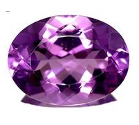 DENMOUS Piedra preciosa amatista Kathela de aspecto hermoso africano ovalada certificada amatista 3.6 Ratti-B09B2D8Q, S, Gema