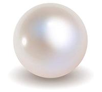 DENMOUS Piedra preciosa blanca Ratti de 11.25 con perla blanca certificada para hombres y mujeres (M07-B0DQL5MK-M1