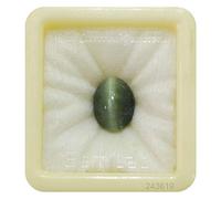 DENMOUS Piedra preciosa de ojo de gato de calidad certificada sin calefacción de 10,47 quilates, 11,25 ratti certificada natural Lesunia Lehsuniya-B0BS1FH5DNN