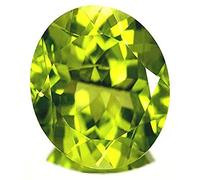 DENMOUS Piedra preciosa de peridoto de 7,25 ratti de 6,60 quilates, certificado original con informe de laboratorio y certificado de garantía, piedra de peridoto natural/mani calidad A++ para
