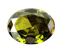 DENMOUS Piedra preciosa de peridoto de 7,25 ratti de 6,60 quilates, certificado original con informe de laboratorio y certificado de garantía, piedra de peridoto natural/mani calidad A++ para