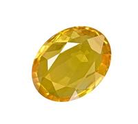 DENMOUS Piedra preciosa de zafiro amarillo cultivada de 10,50 quilates de ratti de 11,00 ratti certificada, piedra Pukhraj cultivada probada en laboratorio, propósito astrológico-B0CP43N71