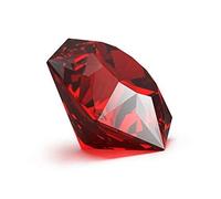 DENMOUS Piedra preciosa redonda de circonita americana roja certificada por laboratorio, 6.25 Ratti Jarkan, corte facetado, piedra preciosa suelta-B0BVHXKKDN