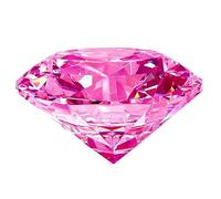 DENMOUS Piedra preciosa redonda de circonita americana rosa certificada por laboratorio, 3.25 Ratti Jarkan, corte facetado, piedra preciosa suelta-B0B5LP93, S, Gema