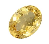 DENMOUS Sunehla de cristal de citrino natural de 5,25 a 5,50 ratti, piedra preciosa suelta certificada para mujer-B0BFWSLQ-DNM