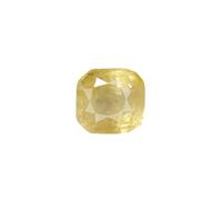 DENMOUS Zafiro amarillo natural de 2,80 quilates, sin calentar, sin tratar, piedra de nacimiento Pukhraj minada de Ceilán, Rashi Ratan/Zafiro amarillo Aa Calidad certificada en