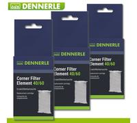 Dennerle 3X Corner Filtro Element 40/60 Ersatzfilterkartusche Vellón Especial