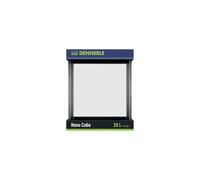Dennerle Nano Cube, 20 litros - 25 x 25 x 30 cm - Mini acuario con esquinas redondeadas