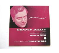 Dennis Brain - Dennis Brain Mozart Horn Concertos 1-4 LP Columbia 33CX1140 EX/EX 1950s blue gold label