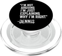 Dennis Cita Divertida Cumpleaños Personalizado Nombre Idea Ingeniero PopSockets PopGrip para MagSafe