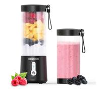DENOKIN Batidora portátil para Go/Blender/Smoothie Maker, vaso de 450 ml, inalámbrico y mini batidora recargable USB-C