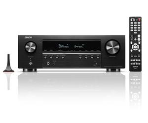 DENON AVR-S770H - Receptor de Cine en casa de 7.2 Canales (Modelo 2023) - Receptor HDMI UHD 8K (75 W x 7), transmisión inalámbrica a través de HEOS, Bluetooth y Wi-Fi Integrado, Dolby TrueHD, DTS