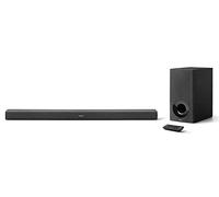 Denon Barra de Sonido DHT-S416 2.1 TV con subwoofer inalámbrico, Google Chromecast Integrado, WiFi, Bluetooth, Dolby Digital, HDMI ARC, Entrada óptica