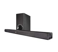 Denon DHT-S316 - Barra de sonido Bluetooth con subwoofer, Dolby Digital y DTS, amplificador de diálogo, HDMI ARC, montaje en pared, streaming de música