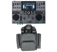 Denon DJ PRIME GO+ Controlador DJ Portátil Autónomo | Mezclador 2 Decks con Separacion de Stems, Wi-Fi, Bluetooth, Control de Luces, Pantalla 7 Pulgadas y Bateria
