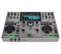 Denon DJ PRIME GO+ Controlador DJ portátil y mezclador con separación de stems, 2 decks, streaming por wifi, Bluetooth, control de luces y pantalla 7"