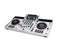 Denon DJ SC LIVE 4 WHITE Controlador DJ Autónomo con Stems en 4 Canales, streaming por Wifi, Altavoces Internos, Compatible con Serato DJ y Virtual DJ
