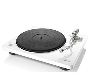 Denon DP450USBBKEM - Tocadiscos (grabación USB, transmisión por Correa, Elevador de Brazo de Sonido, preamplificador Integrado, Brazo de Sonido), Color Negro sin USB Blanco