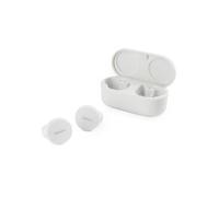 DENON PerL True Wireless Earbuds, Perfil de Sonido Personalizado, Auriculares con cancelación de Ruido, Auriculares Resistentes al Agua, con micrófonos Integrados y batería de Larga duración - Blanco