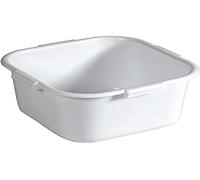 Denox 1 Barreño cuadrado Iberia 8L, adecuada organización, color blanco, 8 Litros