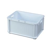 Denox Caja de Ordenación Ara 30L Blanca con Asas - Caja de Almacenaje Multiuso Apta para Uso Alimentario. Material Resistente y Compacto. Medidas 470 x 335 x 255 mm