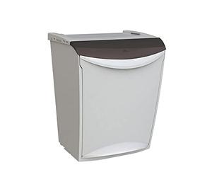 Denox DEN117 Ecosystem Sistema Modular de Reciclaje 25 litros, Gris, 340x300x423 mm