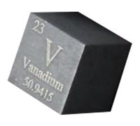 densidad de cubos, Cubos de elementos de 10 mm - Colección de la Tabla Periódica de Elementos - Metales de tierras raras(Vanadium V)