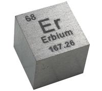 densidad de cubos, Cubos de elementos de 10 mm - Colección de la Tabla Periódica de Elementos - Metales de tierras raras(Erbium Er)