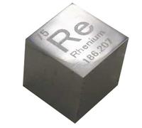 densidad de cubos, Cubos de elementos de 10 mm - Colección de la Tabla Periódica de Elementos - Metales de tierras raras(Rhenium Re)