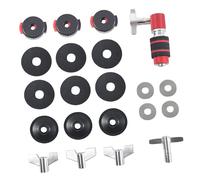 Densities - Pedal de fieltro para tambor, estabilizado, antideslizante, con metal y componentes para tocar el pedal