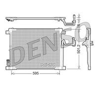 DENSO Aire más Fresco Del Acondicionado Condensador para Infiniti Fx (DCN46012)