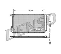 Condensador del aire acondicionado R 134 a DCN13109 DENSO para FIAT ALFA ROMEO