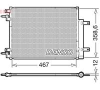 DENSO Condensador Aire Acondicionado Con Secadora para Opel Karl 1.0