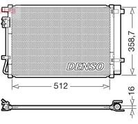 DENSO DOX-2039 Sonda lambda térmico Sonda plana Rosca engrasada 750mm