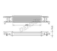DENSO Intercooler Apto para Fiat Grande Punto 199 199_ DIT01007