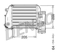 DENSO Intercooler Compatible Para Audi A6 Avant 4F5 C6 DIT02024
