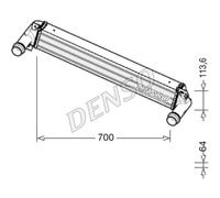 DENSO Intercooler Compatible Para Jeep Cherokee KL DIT06010 700x1136x64