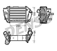 DENSO Intercooler Para Audi A4 Avant 8E5 B6 8H7 8HE B7 8E2 DIT02005