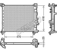 DENSO Radiador, refrigeración del motor para VAUXHALL: Meriva & OPEL: Meriva (Ref: DRM20114)