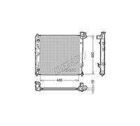 DENSO Kühler, Motorkühlung DRM41007